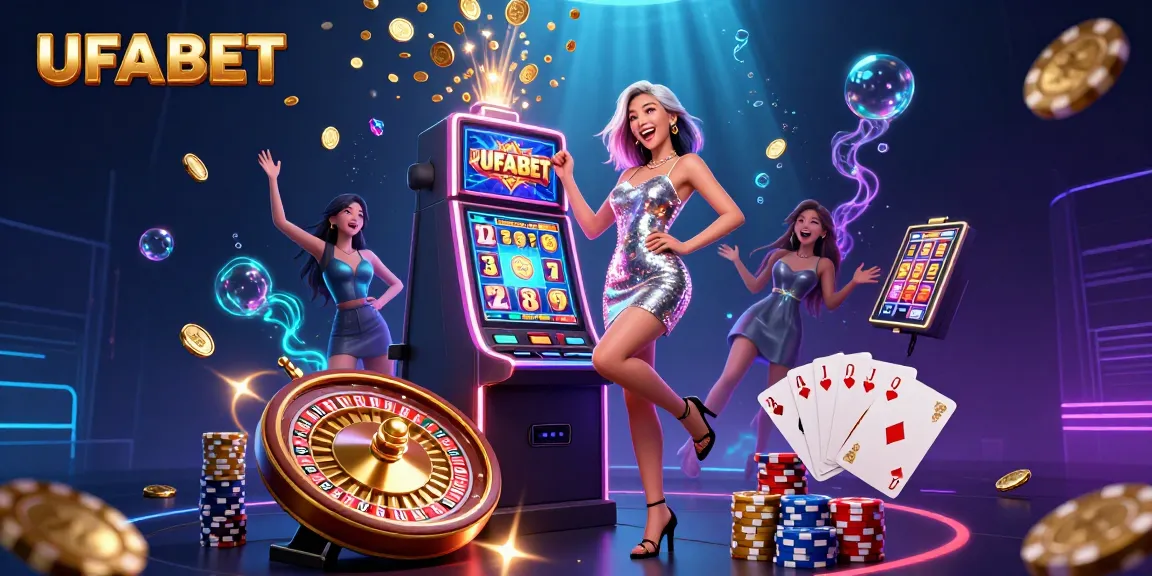 Play epic slots and win big at UFABET with vibrant casino scenes and excitement.