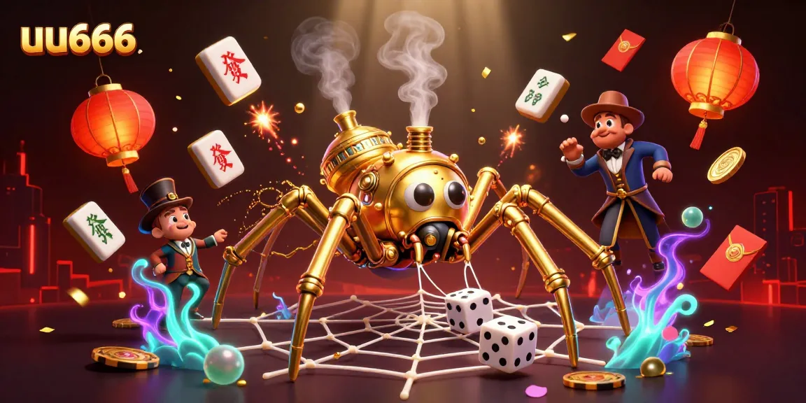 Engage with thrilling uu666 casino adventures as the golden spider presents lucky gaming elements.