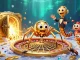 Dhani win showcases a thrilling roulette game scene with a golden spider and centipede dealer.