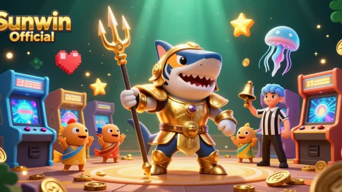 Experience thrilling gaming moments with Sunwin Official in an exhilarating underwater casino scene.